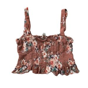 🟣Floral tank top! Super cute!